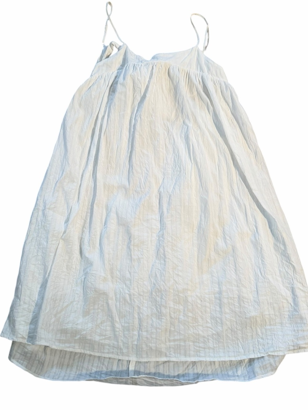 Molly Bracken Lightweight White cotton dress with back tie M